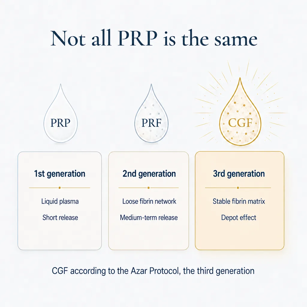 Not all PRP is the same: CGF according to the Azar Protocol, the third generation