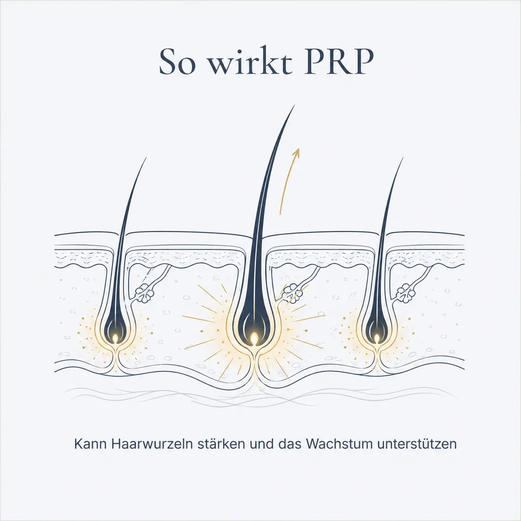 So wirkt PRP: kann Haarwurzeln stärken und das Wachstum unterstützen